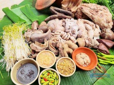 nguyên bộ đầu + lòng heo